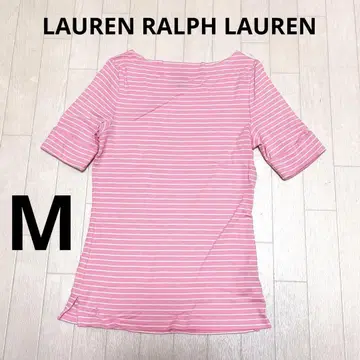 유159 LAUREN RALPH LAUREN 5부 소매 티셔츠 핑크