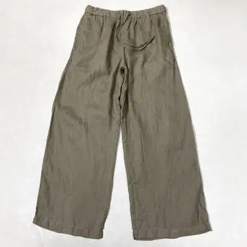 무인양품 MUJI 프렌치 린넨 스트레이트 팬츠 린넨 이지 팬츠 L