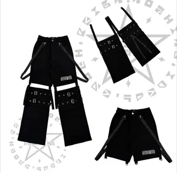 고품질 DETACHABLE STRAP BUCKLE 2WAY PANTS