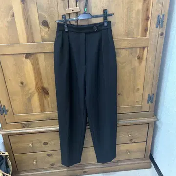미라오엔 블랙 슬랙스 허리밴딩