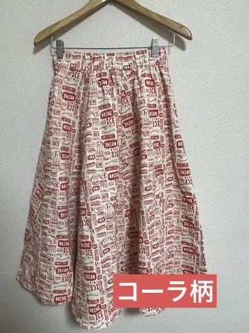 아메리칸 다이너 로커빌리 서큘러 스커트 코카콜라