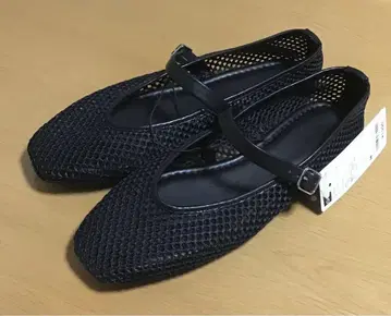 GU 메쉬 메리제인 슈즈 블랙 M