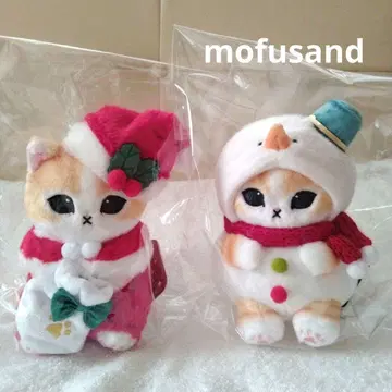 모프샌드 mofusand 선물 산타냥 눈사람냥 2점