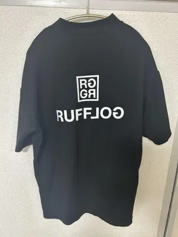 RUFFLOG 블랙 모크넥 셔츠 M
