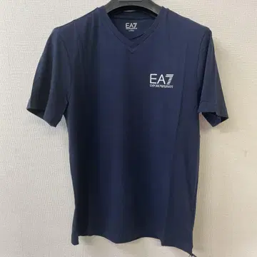 EMPORIO ARMANI 남성용 티셔츠 V넥 네이비 S
