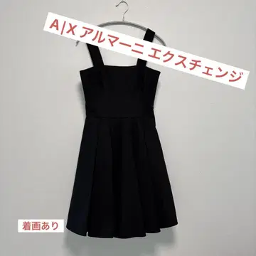 Armani Exchange 블랙 플레어 드레스 사이즈 2