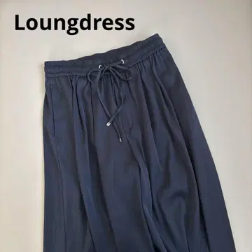 Loungdress 새틴 와이드 팬츠