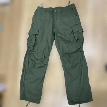 카고 팬츠 올리브 그린 100% 코튼