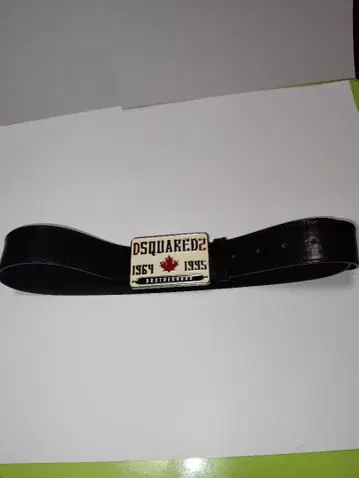 DSQUARED2 블랙 가죽 벨트 사이즈 85