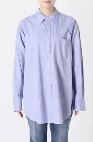 Spick and Span 옥스 루즈 셔츠 블루