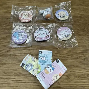 새상품 치이카와 쿠라스시 하치와레 키링 & 캔뱃지 & 마그넷 묶음 판매