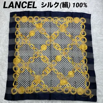 LANCEL 란셀 대형 스카프 태피스트리 인테리어 크로스 하운드투스 체크