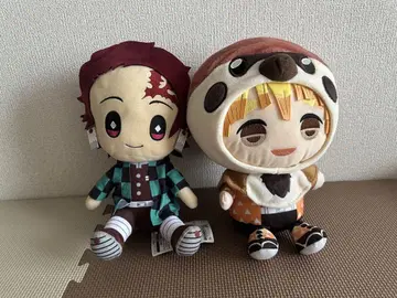 탄지로와 젠이츠 봉제 인형 세트 약 30cm