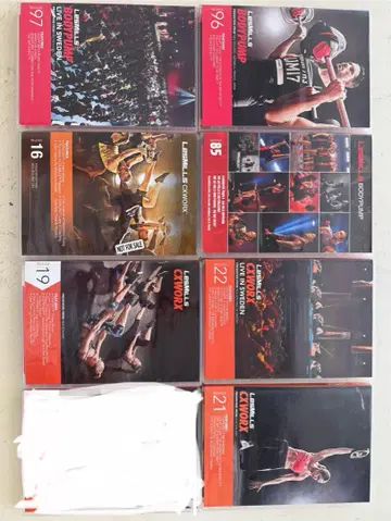 Les Mills Bodypump와 CX 웍스 DVD&CD 7장 세트