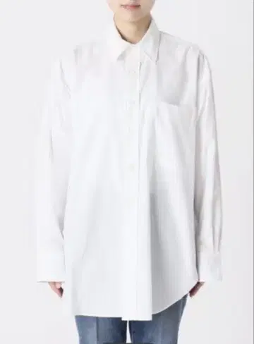 Spick and Span 옥스 루즈 셔츠 화이트