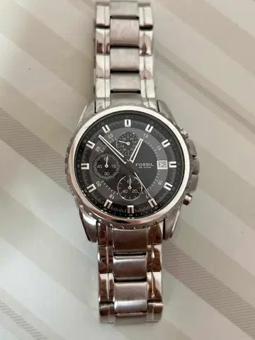 새상품급 작동품 FOSSIL 10ATM CH-2446 손목시계 남성용