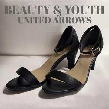 UNITEDARROWS 뷰티 앤 유스 가죽 스트랩 샌들