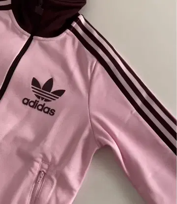 adidas 베켄바우어 트랙 자켓 핑크 브라운 M