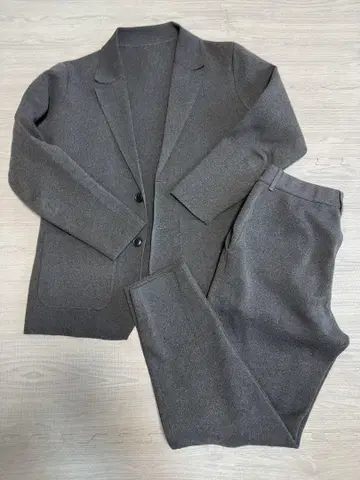 파자마 수트 그레이 S 사이즈 셋업