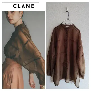 CLANE 클라네 시어 셔츠 브라운