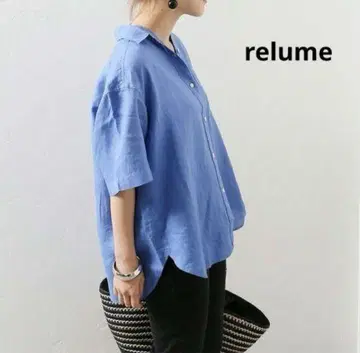 저널 스탠다드 relume 반팔 린넨 셔츠