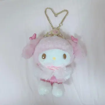 산리오 마이멜로디 봉제 인형 마스코트 두근두근 티아라 키링