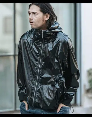 [ CAMBIO ] Metallic Coating 후드 블루종