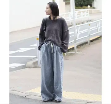 JOURNAL STANDARD 이지 데님 와이드 팬츠