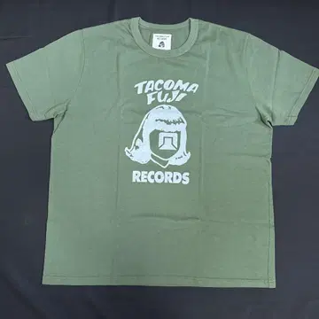 TACOMA FUJI RECORDS 티셔츠 올리브 그린 사이즈 L