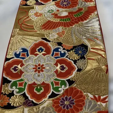 후쿠로 오비 후리소데 순수 실크