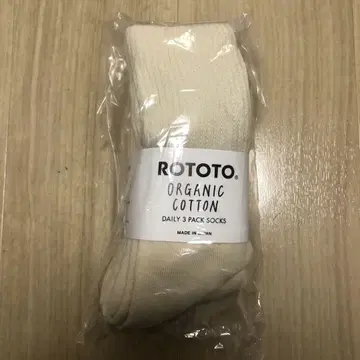 로토토 ROTOTO 삭스 양말 오가닉 코튼 3점 set