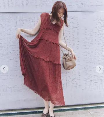 레이스 티어드 원피스