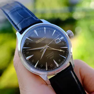 새상품급 SEIKO Presage GMT 오토매틱 손목시계