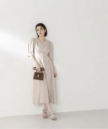 프론트 버튼 턱 원피스 NATURAL BEAUTY BASIC