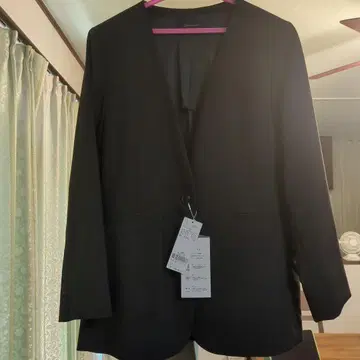 글로벌 워크 노카라 자켓 블랙