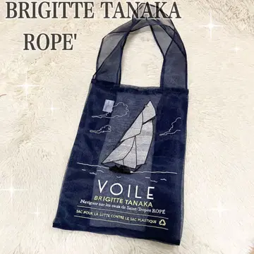 BRIGITTE TANAKA x ROPE' 토트백 오간자 네이비 컬러