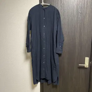 무인양품 네이비 ONE SIZE 인도산 셔츠 원피스