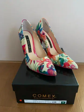 COMEX 플라워 패턴 하이힐 24cm