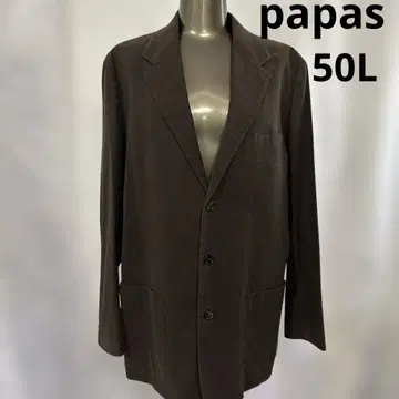 papas 브라운 테일러드 자켓