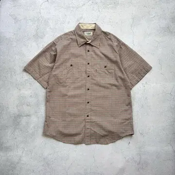 00s cityboy crocodile s/s 체크 셔츠