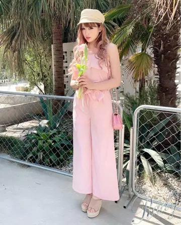 Rady rady 베어 콤비네존 올인원 핑크 베이지