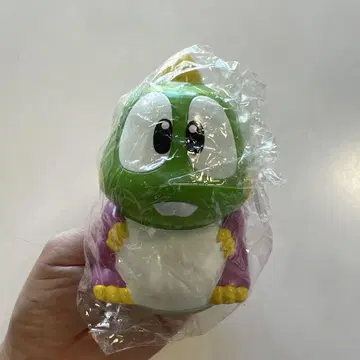 [미사용품] 버블보블 버블룬 저금통 소프트 비닐 피규어