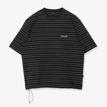 [OPTSTUFF] 경계선 티셔츠 (블랙)