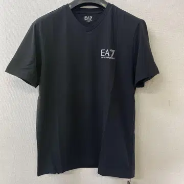 EMPORIO ARMANI 남성용 티셔츠 V넥 블랙 S
