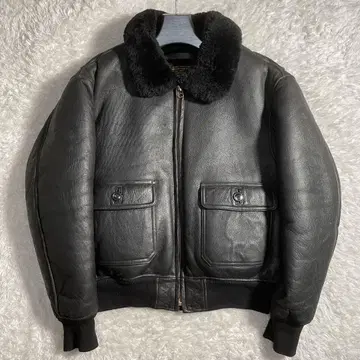 레어 모건 프로덕션 플라이트 자켓 무스탕 양가죽 G-1