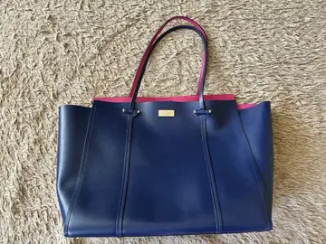 Kate spade NEW YORK 네이비 핑크 토트백
