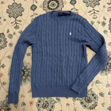 POLO Ralph Lauren 블루 니트 스웨터 여성용 M