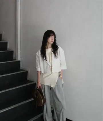 [ CLANE ] DAD CROPPED TAILORED JACKET