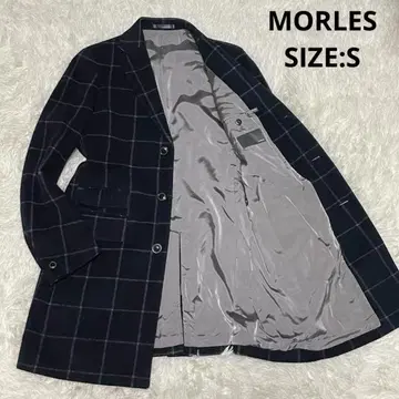 BEAMS 감수 MORLES 윈도우페인 울 비버 체스터 코트