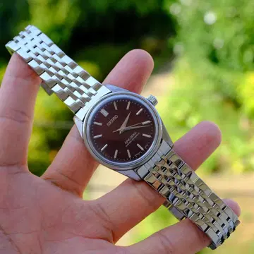 King Seiko 브라운 다이얼 수동 와인딩 시계